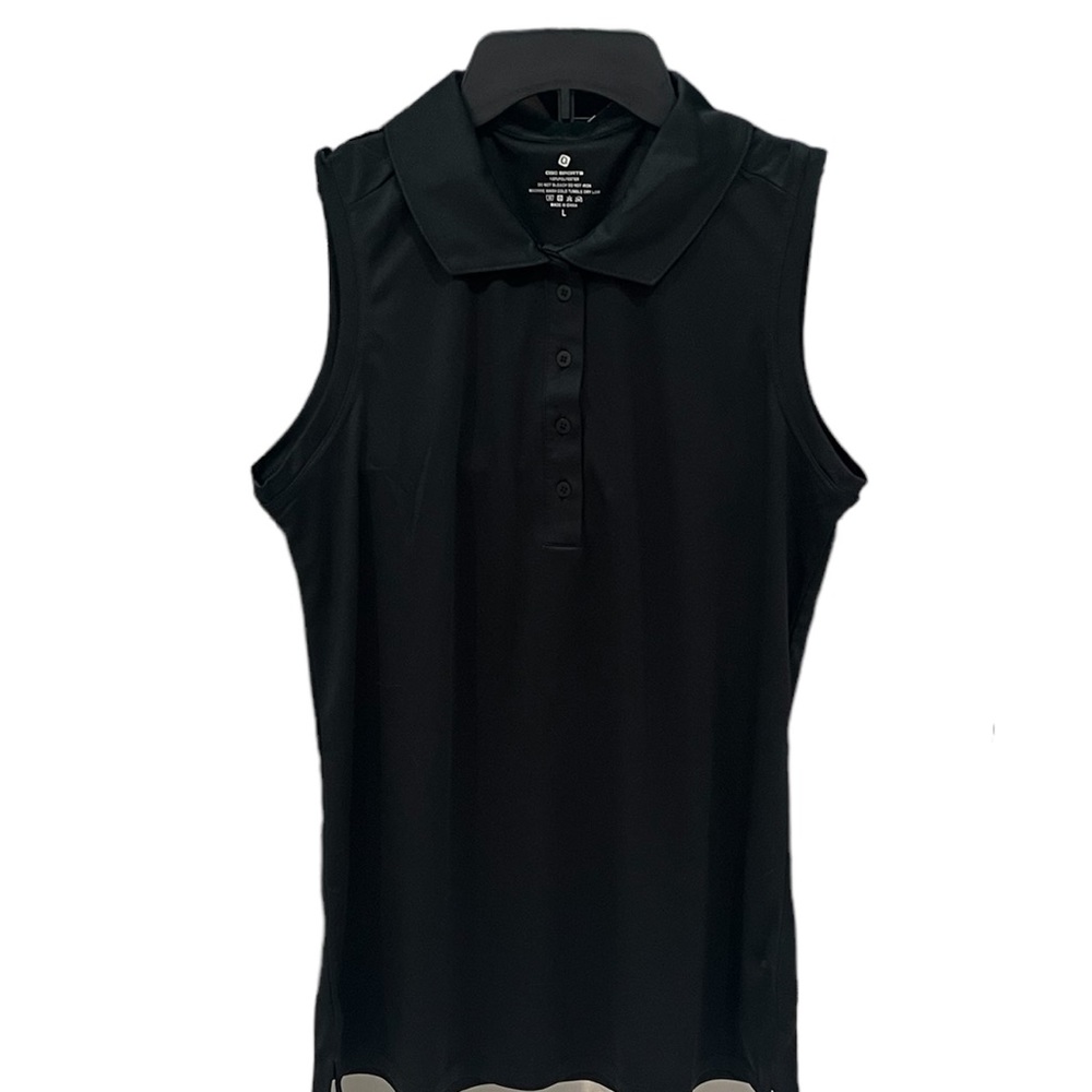 TOP - top Sleeveless with collar and front buttons
